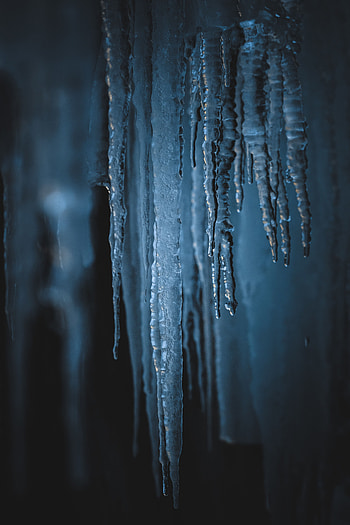 Ice, Macro, Frost, Frozen, Icicles HD phone wallpaper