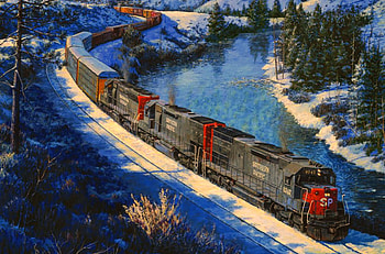 winter on the river, river, winter, snow, railroad HD wallpaper