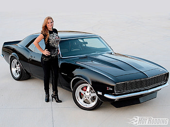 Amy-Black 68 Maro, model, camaro HD wallpaper