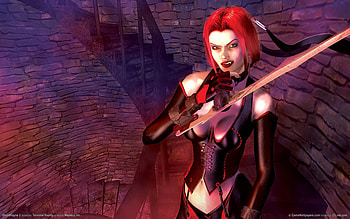 Bloodrayne, rayne, blood, blade, red HD wallpaper