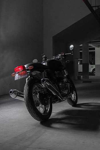 Motorcycles, Back View, Rear View, Motorcycle, Bike, Royal Enfield, Royal Enfield Continental Gt 650 HD phone wallpaper