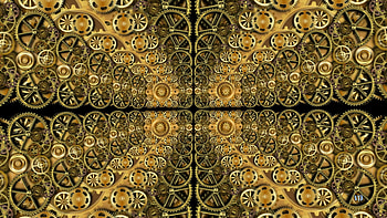 Gold Gears-1, Steampunk , Steampunk, steampunk Background, Steampunk art HD wallpaper