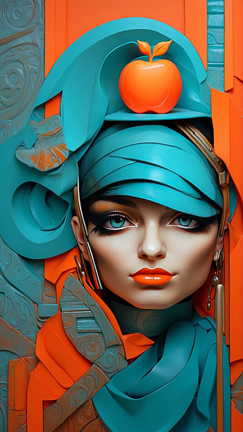 Abstract Artistic Portrait , fashion, artistic, portrait, Modern, colorful HD phone wallpaper