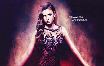 Nina Dobrev as Elena, tv seies, girl, nina dobrev, actress, woman, purple, pink, fantasy, elena, vampire diaries HD wallpaper