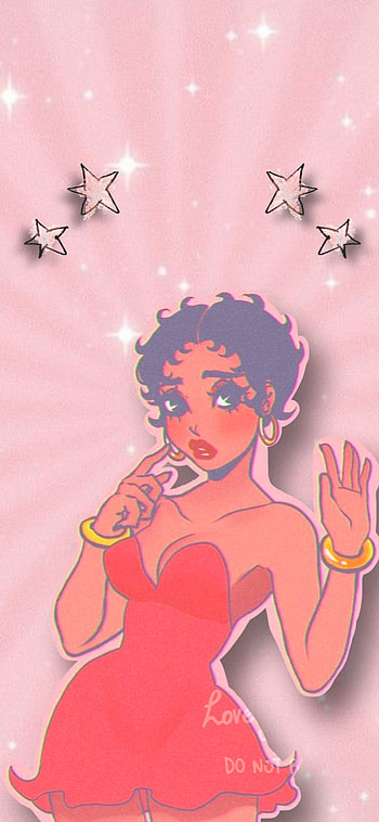 Betty, red, Aestheti HD phone wallpaper