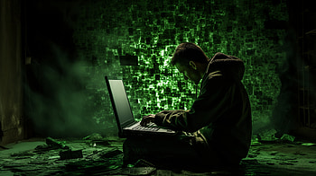 Hacker-in-Action, hacker, laptop, digital, green, technology HD wallpaper