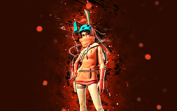 CeeCee, , orange neon lights, Fortnite Battle Royale, Fortnite characters, CeeCee Skin, Fortnite, CeeCee Fortnite HD wallpaper