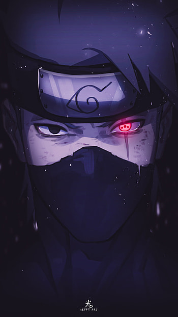 KAKASHI かもい, eye, naruto, sharingan, art, narutoshippuden, hatake, anime, uzumaki HD phone wallpaper