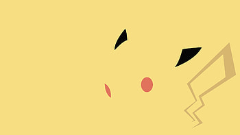 Awesome minimalist Pikachu . There is a whole collection of them at the linked site HD wallpaper