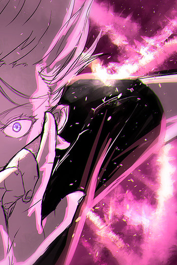 Satoru Gojo, Anime, Jujutsu Kaisen, Satoru Gojo, pink anime HD phone wallpaper