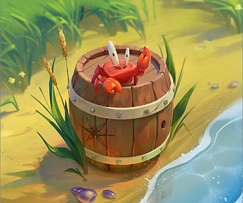 Crab`s Barrel, fantasy, Animal, Fantasy Animal HD wallpaper