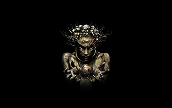 Mother Earth, fantasy, monter, women, creature, woman, dark HD wallpaper