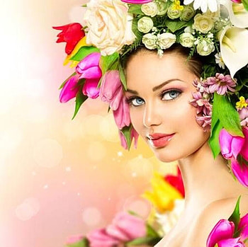 ღ, Woman, Flowers, Model, Smile HD wallpaper