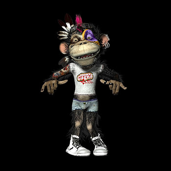 Music, Cartoon, Monkeys HD phone wallpaper