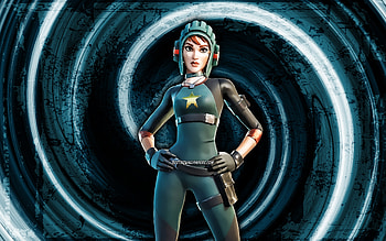 Sandshark Driver, blue grunge background, Fortnite, vortex, Fortnite characters, Sandshark Driver Skin, Fortnite Battle Royale, Sandshark Driver Fortnite HD wallpaper