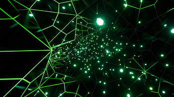 neon tunnel, 3D, colors, light, render, pattern HD wallpaper