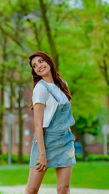 Kajal Agarwal, mersal, , tamil movie HD phone wallpaper