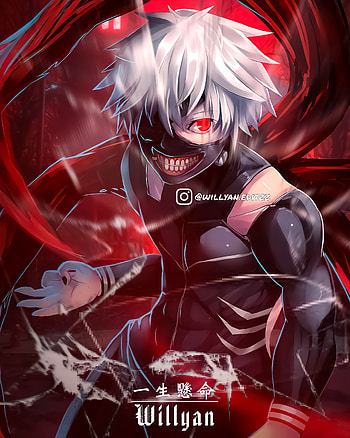 Ken kaneki, naruto, red, Christmas, tokyo ghoul, ghoul, anime HD phone wallpaper