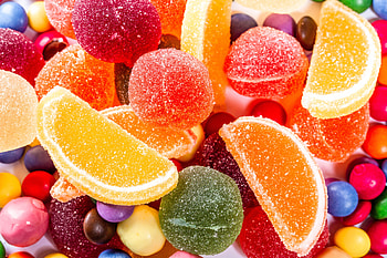 Candy assortment, Sweet temptation, Vibrant colors, Dessert delight HD wallpaper