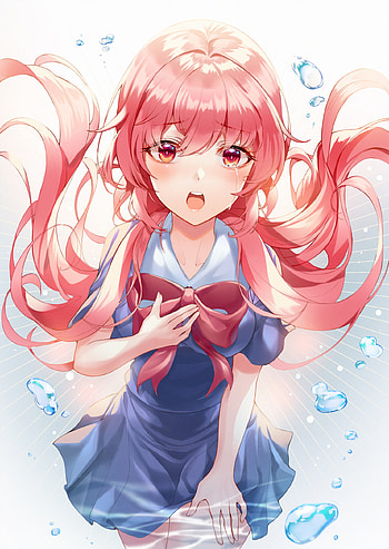 Gasai Yuno, gasai yuno mirai nikki, mobile HD phone wallpaper