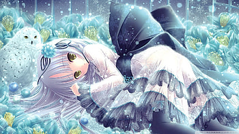 Anime Girl And Owl Anime Backgrounds Anime Girl Owl Anime Scenery HD wallpaper
