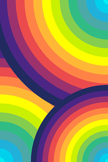Rainbow, Circles, Multicolored, Motley, Texture, Textures, Arc, Arcs HD phone wallpaper