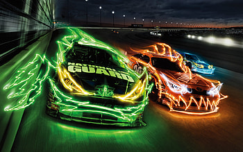Racing Lights, racing-lights, cars HD wallpaper