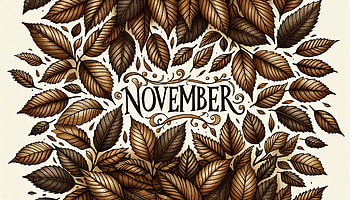 November Autumn Leaves, november, leaf, Autumn, decorative, illustration HD wallpaper