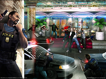 Police, car, cop, enemy, adventure, action, 25 to life, video game, , gun, crime HD wallpaper