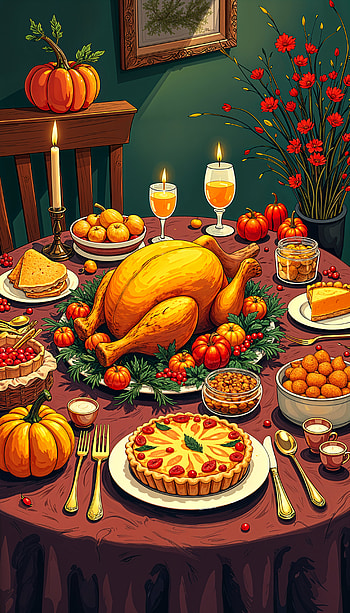 Thanksgiving Dinner Delight - Perfect , Thanksgiving, Autumn HD phone wallpaper