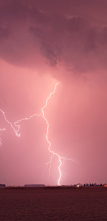 Thunder, Lightning storm, Samsung Galaxy Note, Nature HD phone wallpaper