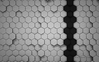 Honeycombs, gray background HD wallpaper