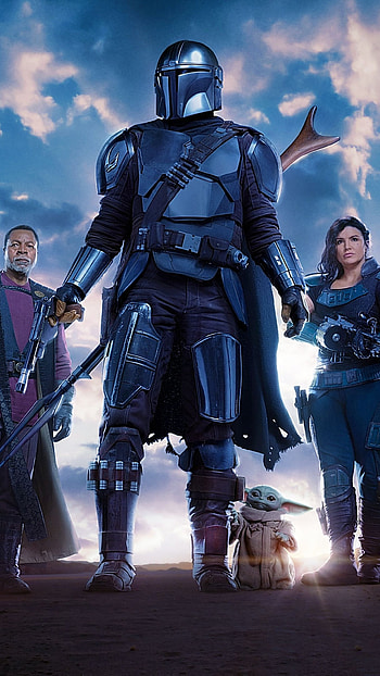 The Mandalorian, Season 2, Gina Carano, Baby Yoda HD phone wallpaper