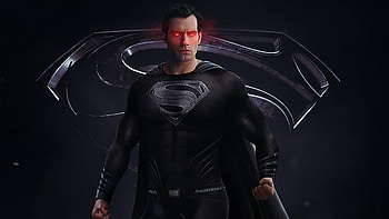 Black Superman Suit, Superman HD wallpaper