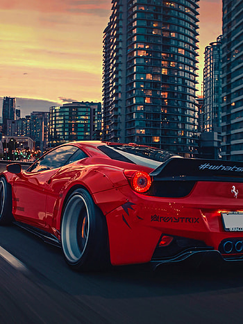 Liberty Walk, 458 Ferrari , and mobiles HD phone wallpaper