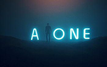 Alone, Neon HD wallpaper