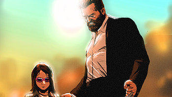 X 23 And Logan, x23, logan, superheroes, deviantart, artwork, digital-art HD wallpaper