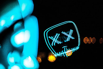Mask Neon Guy , mask, neon, person, graphy HD wallpaper