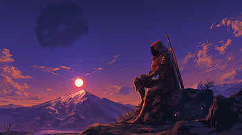 Dark Souls Assassin: Serene Landscape, video game, Dark Souls, landscape, assassin HD wallpaper