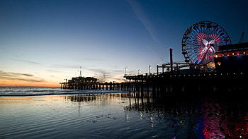 Fun Fair, Santa Monica, Los Angeles, Beachside fun HD wallpaper