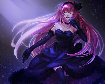 Megurine Luka, anime girl, singing, vocaloids, anime, pink hair HD wallpaper
