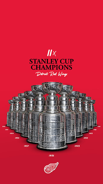 Stanley Cup trophies, Detroit Red Wings HD phone wallpaper