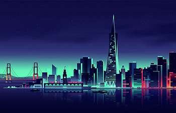 San Francisco Travels, Minimalist city, , Artistic ry HD wallpaper