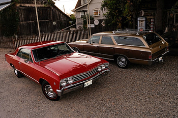 This Pair of 1967 L79 Chevrolet Chevelles Includes an Ultra-Rare Station Wagon, Classics, Brown, Red, Gms HD wallpaper