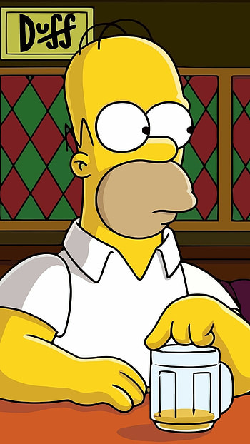Homer Simpson, Animation, , Simpson drawings HD phone wallpaper