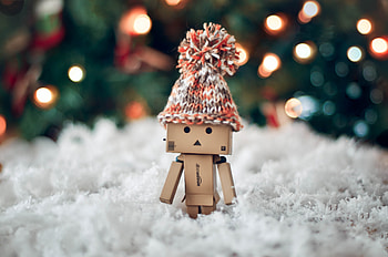 Winter, Miscellanea, Miscellaneous, Cap, Cardboard Robot, Danboard HD wallpaper