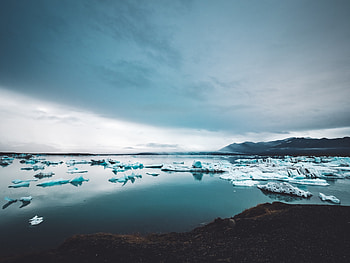 Nature, Ice, Snow, Icebergs, Lake HD wallpaper