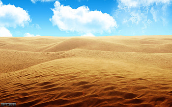 Sandy Desert, desert, sand, nature HD wallpaper