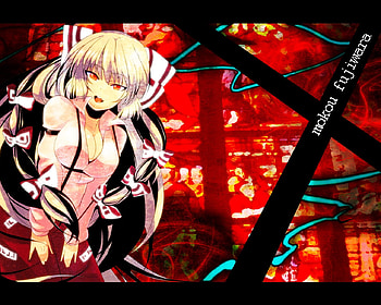 fujiwara no mokou, no, red, fujiwara, mokou, eyes, touhou HD wallpaper