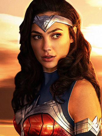 Gal Gadot, Wonder Woman, Movie art , , Mobile, Tablet HD phone wallpaper